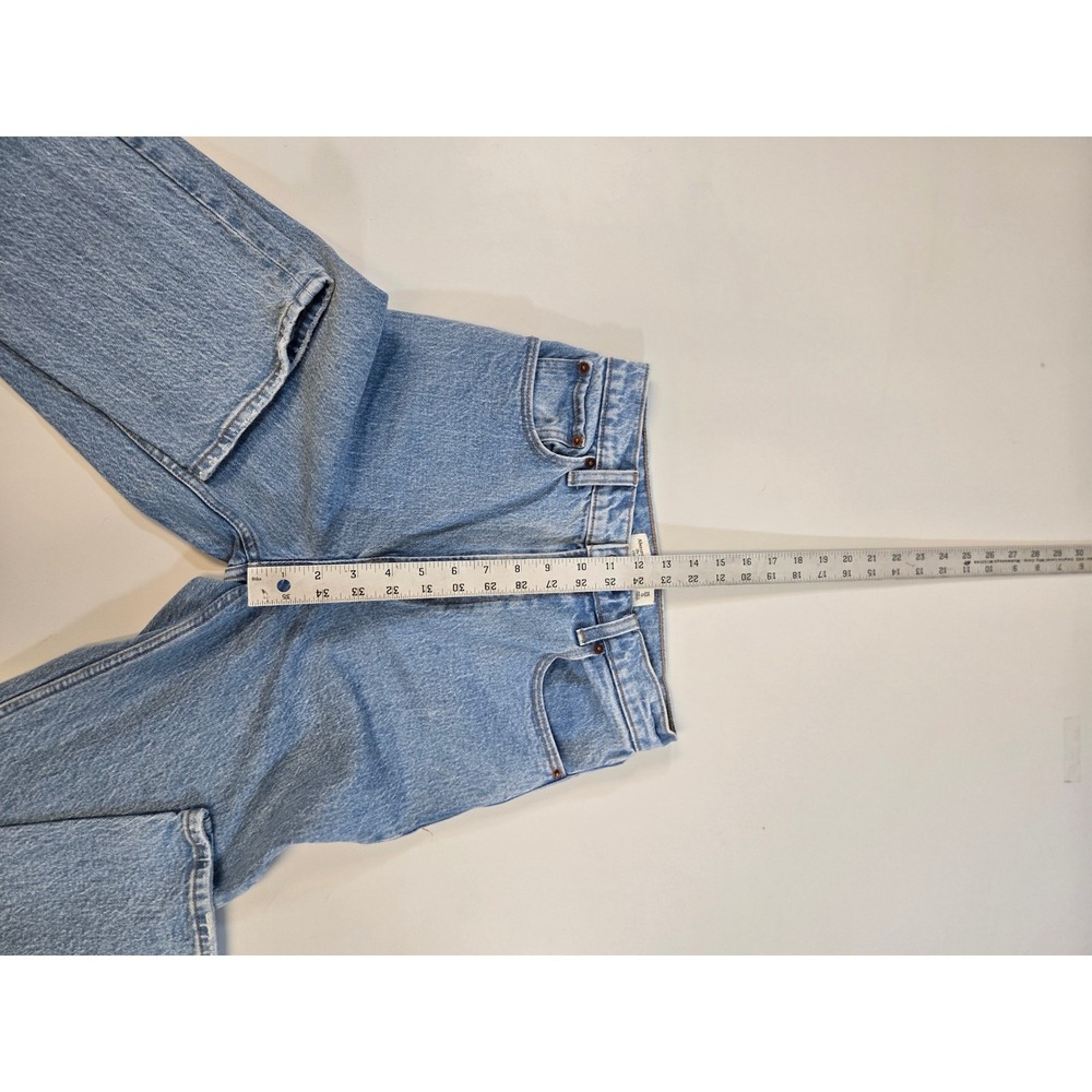 Abercrombie & Fitch The 90s Straight Ultra High Rise Jeans Light Wash Blue 25/0L - Picture 7 of 11